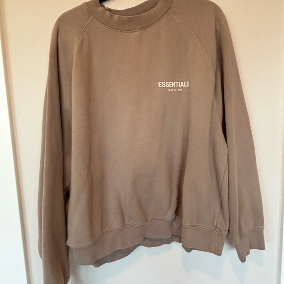 Fear of God Other - Fear of God Essentials Men's Brown Crewneck Sweater